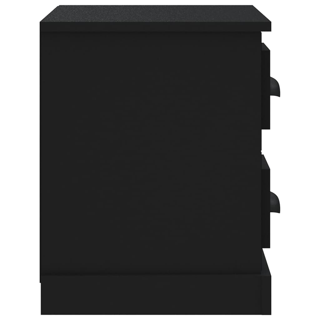 Noptieră, negru, 60x35,5x45 cm - Lando
