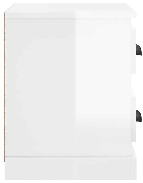 Загрузите изображение в средство просмотра галереи, Noptieră, alb extralucios, 60x35,5x45 cm - Lando
