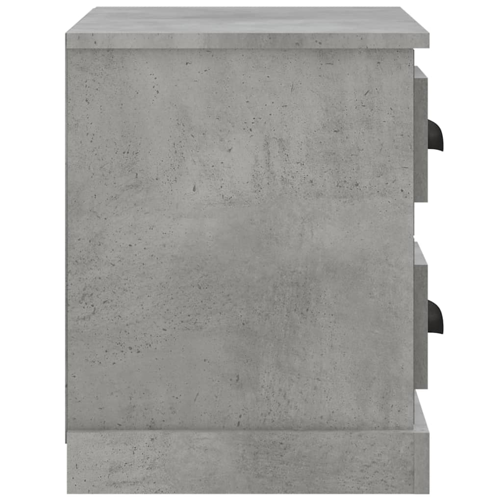 Noptieră, gri beton, 60x35,5x45 cm - Lando