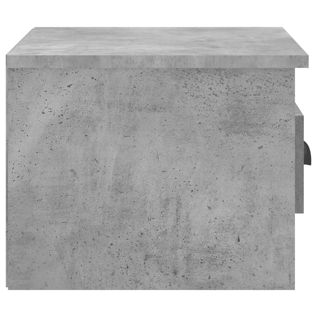 Noptiere de perete, 2 buc., gri beton, 41,5x36x28 cm - Lando