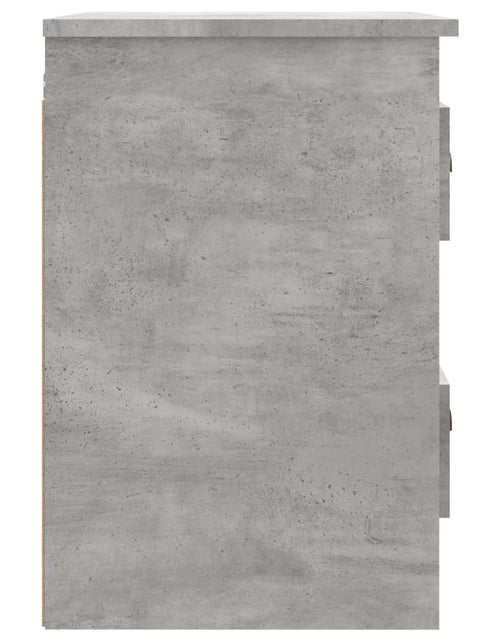 Încărcați imaginea în vizualizatorul Galerie, Noptieră suspendată pe perete, gri beton, 41,5x36x53 cm - Lando
