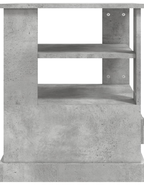 Загрузите изображение в средство просмотра галереи, Masă laterală, gri beton, 50x50x60 cm, lemn prelucrat Lando - Lando
