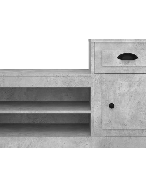 Încărcați imaginea în vizualizatorul Galerie, Pantofar, gri beton, 100x42x60 cm, lemn prelucrat Lando - Lando
