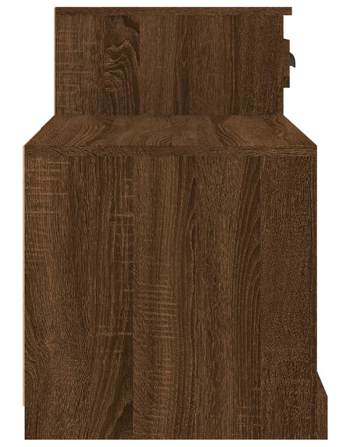 Încărcați imaginea în vizualizatorul Galerie, Pantofar, stejar maro, 100x42x60 cm, lemn prelucrat Lando - Lando
