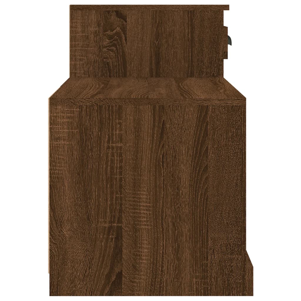 Pantofar, stejar maro, 100x42x60 cm, lemn prelucrat Lando - Lando