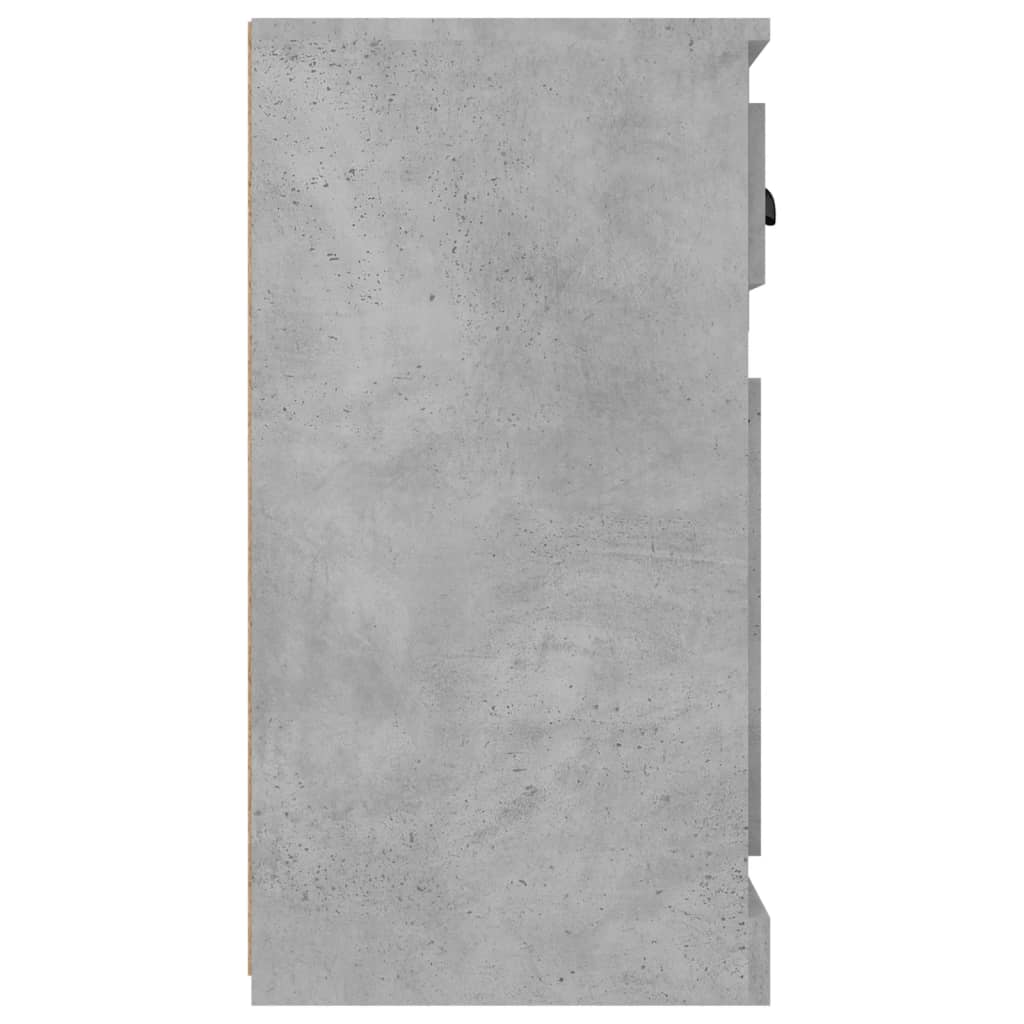 Servantă, gri beton, 70x35,5x67,5 cm, lemn prelucrat Lando - Lando
