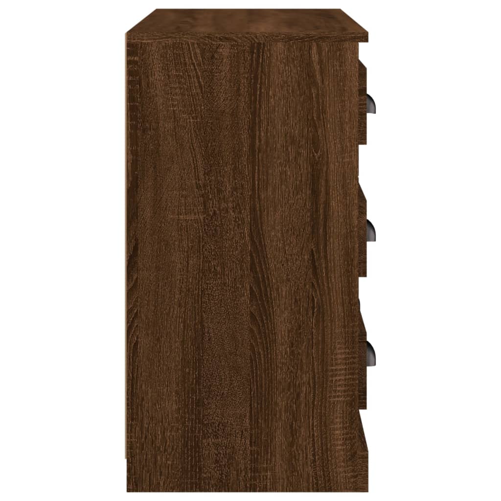 Servantă, stejar maro, 70x35,5x67,5 cm, lemn prelucrat Lando - Lando