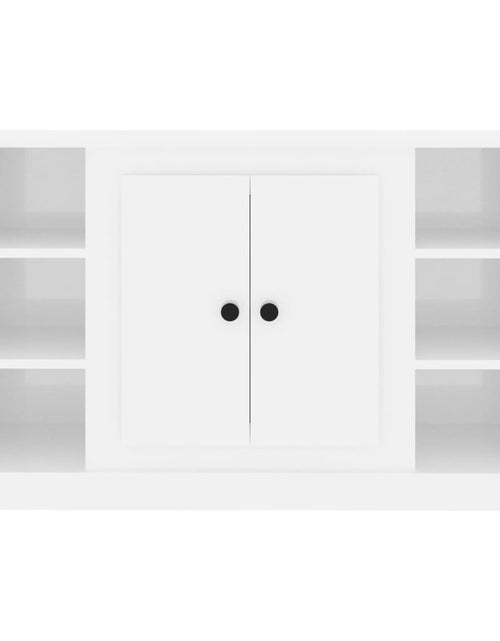 Încărcați imaginea în vizualizatorul Galerie, Servantă, alb extralucios, 100x35,5x60 cm, lemn prelucrat Lando - Lando
