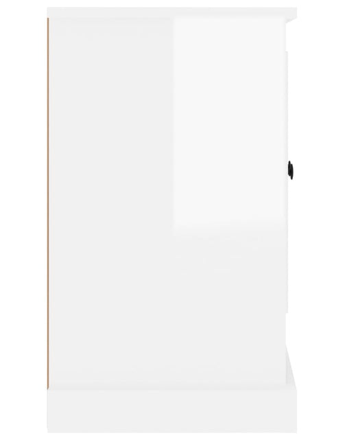 Încărcați imaginea în vizualizatorul Galerie, Servantă, alb extralucios, 100x35,5x60 cm, lemn prelucrat Lando - Lando
