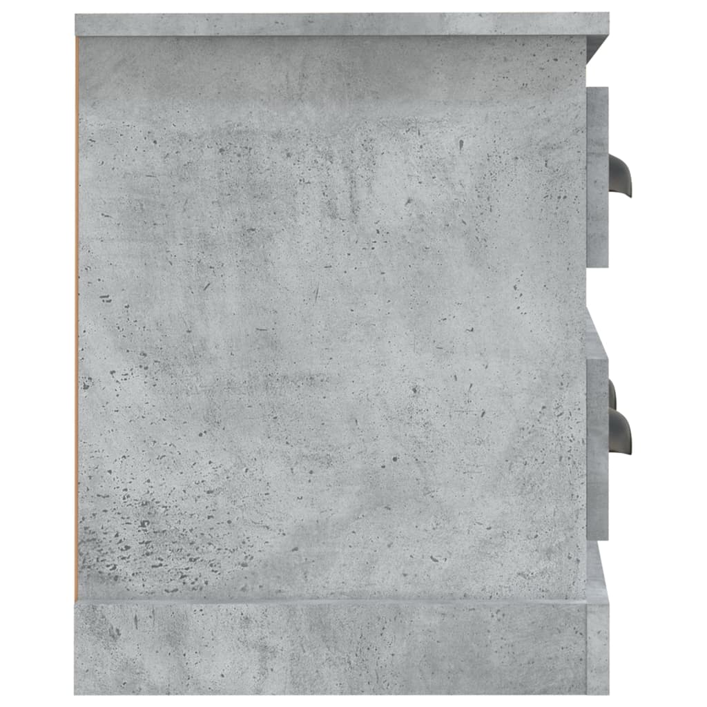 Comodă TV, gri beton, 100x35,5x45 cm, lemn prelucrat Lando - Lando