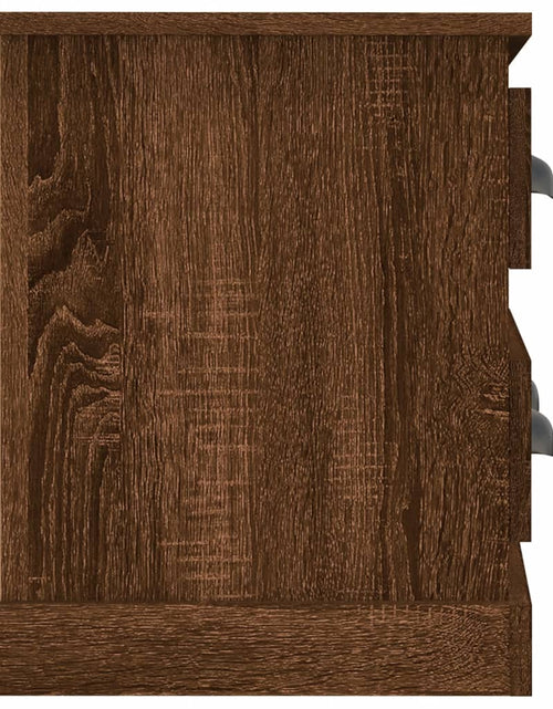 Încărcați imaginea în vizualizatorul Galerie, Comodă TV, stejar maro, 100x35,5x45 cm, lemn prelucrat Lando - Lando
