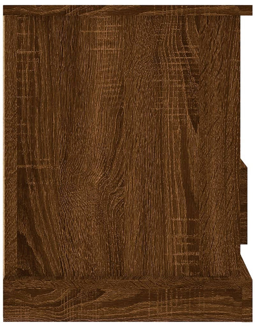 Încărcați imaginea în vizualizatorul Galerie, Comodă TV, stejar maro, 93x35,5x45 cm, lemn prelucrat Lando - Lando
