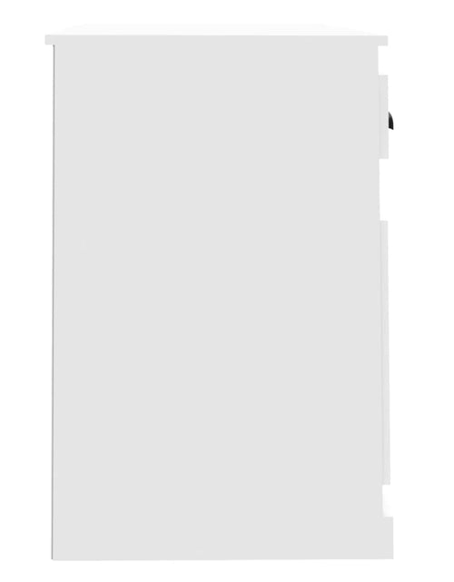 Încărcați imaginea în vizualizatorul Galerie, Birou cu sertar, alb, 115x50x75 cm, lemn prelucrat - Lando
