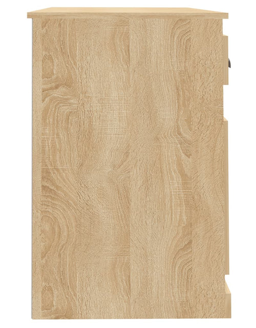 Încărcați imaginea în vizualizatorul Galerie, Birou cu sertar, stejar sonoma, 115x50x75 cm, lemn prelucrat - Lando
