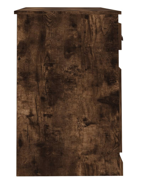 Încărcați imaginea în vizualizatorul Galerie, Birou cu sertar, stejar fumuriu, 115x50x75 cm, lemn prelucrat - Lando
