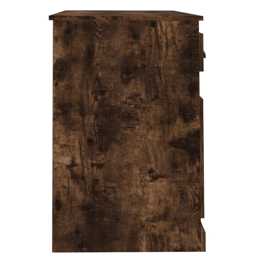 Birou cu sertar, stejar fumuriu, 115x50x75 cm, lemn prelucrat - Lando