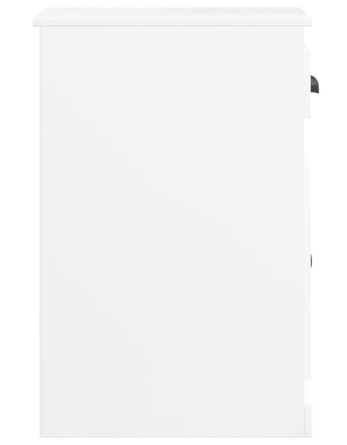 Încărcați imaginea în vizualizatorul Galerie, Dulap lateral cu sertar, alb, 40x50x75 cm, lemn prelucrat - Lando

