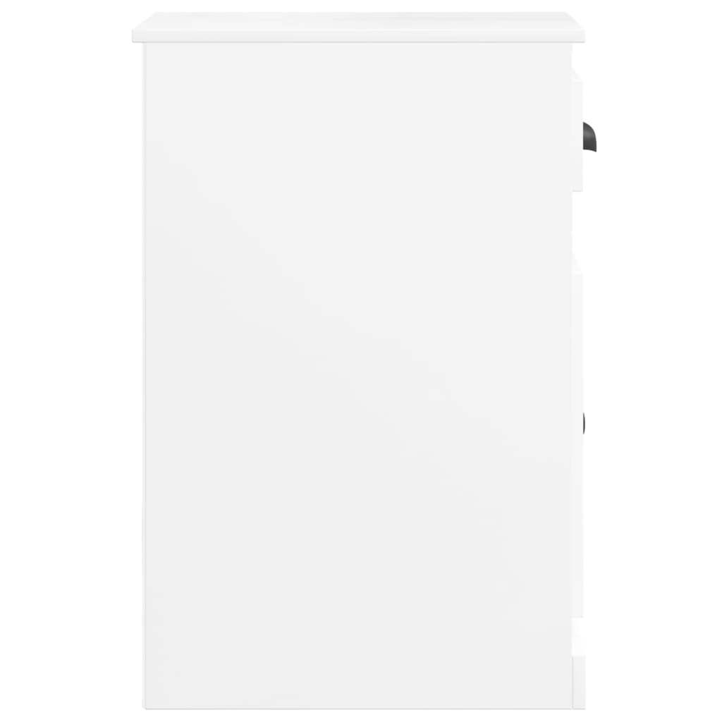 Dulap lateral cu sertar, alb, 40x50x75 cm, lemn prelucrat - Lando