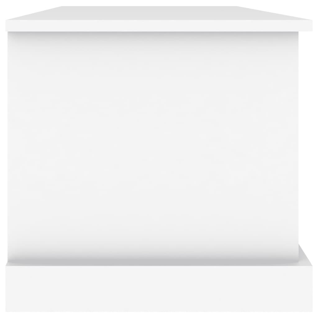 Cutie de depozitare, alb, 70x40x38 cm, lemn prelucrat - Lando