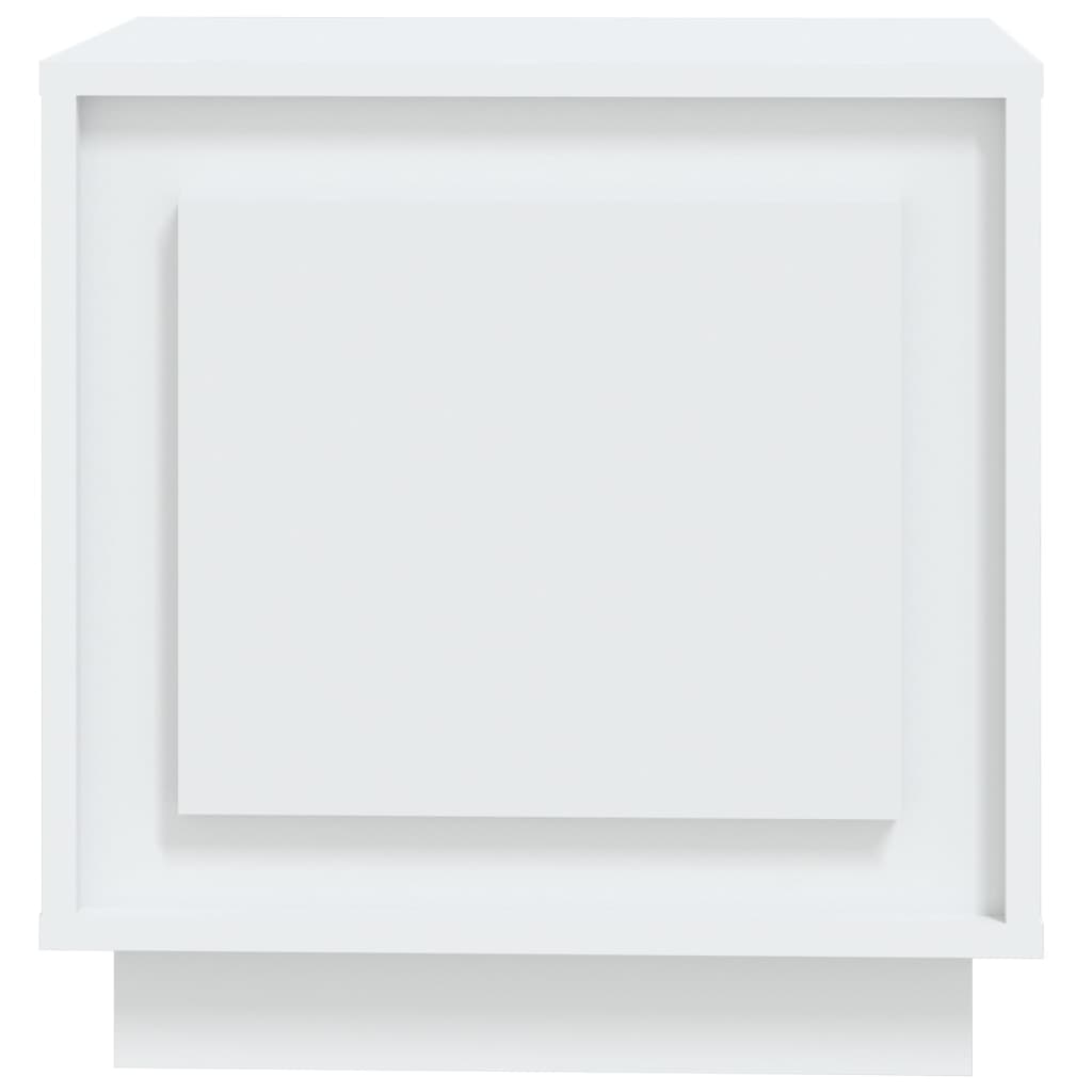 Noptieră, alb, 44x35x45 cm, lemn prelucrat - Lando
