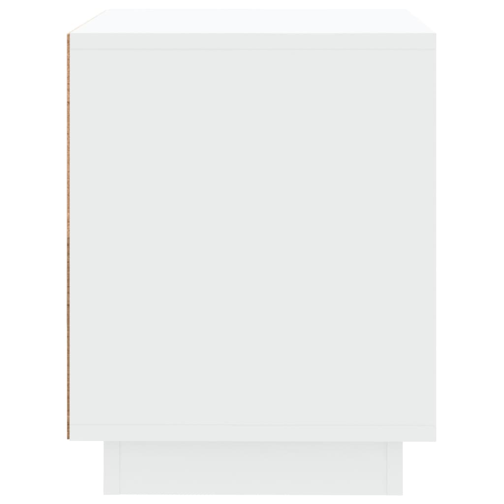 Noptieră, alb, 44x35x45 cm, lemn prelucrat - Lando