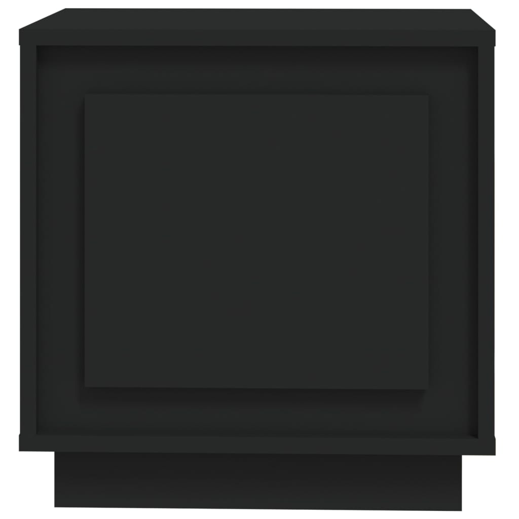 Noptiere, 2 buc, negru, 44x35x45 cm, lemn prelucrat - Lando