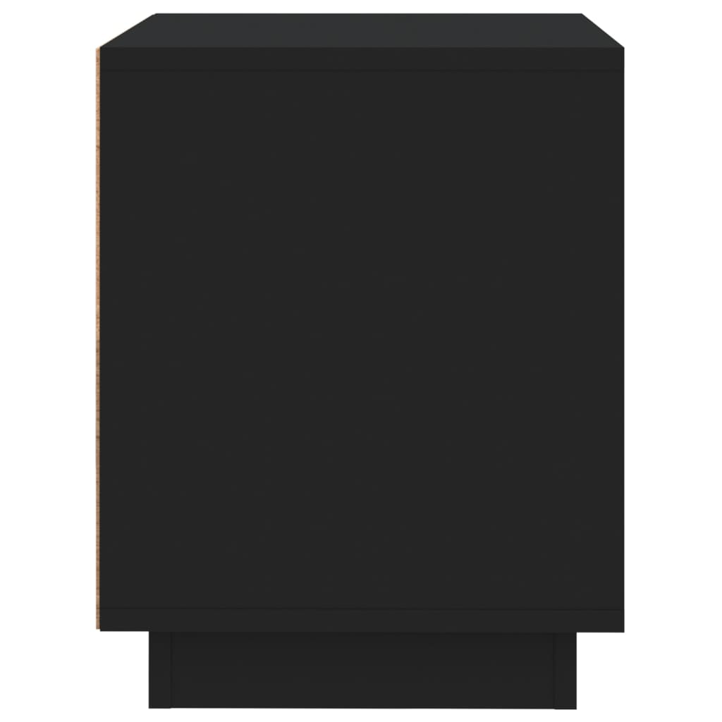 Noptiere, 2 buc, negru, 44x35x45 cm, lemn prelucrat - Lando