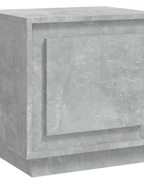 Încărcați imaginea în vizualizatorul Galerie, Noptieră, gri beton, 44x35x45 cm, lemn prelucrat - Lando
