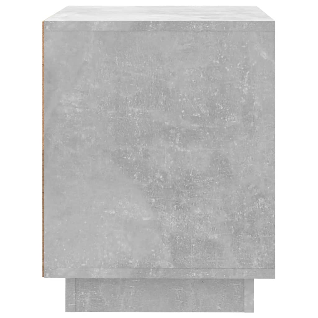Noptiere, 2 buc., gri beton, 44x35x45 cm, lemn prelucrat - Lando