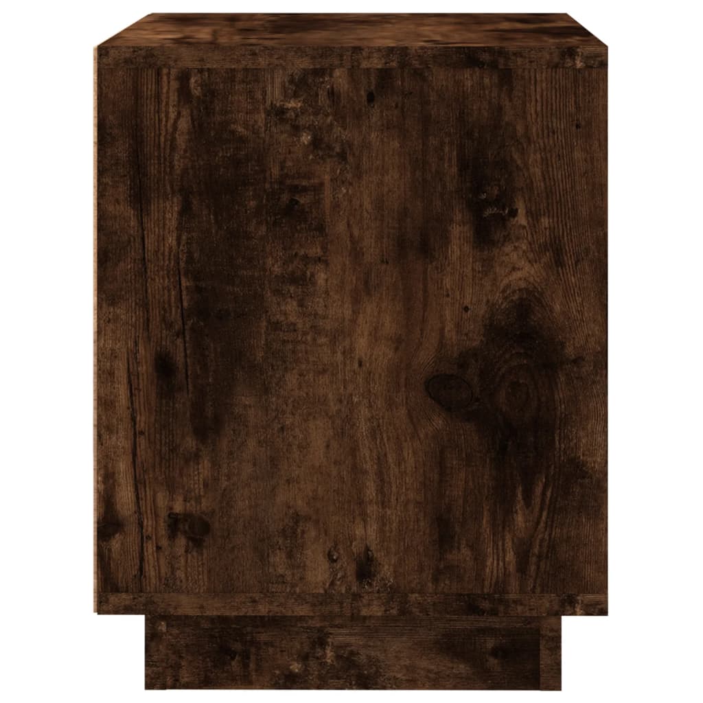 Noptiere, 2 buc., stejar afumat, 44x35x45 cm, lemn prelucrat - Lando
