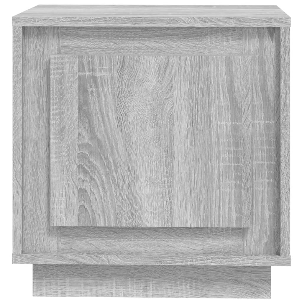 Noptieră, gri sonoma, 44x35x45 cm, lemn prelucrat - Lando
