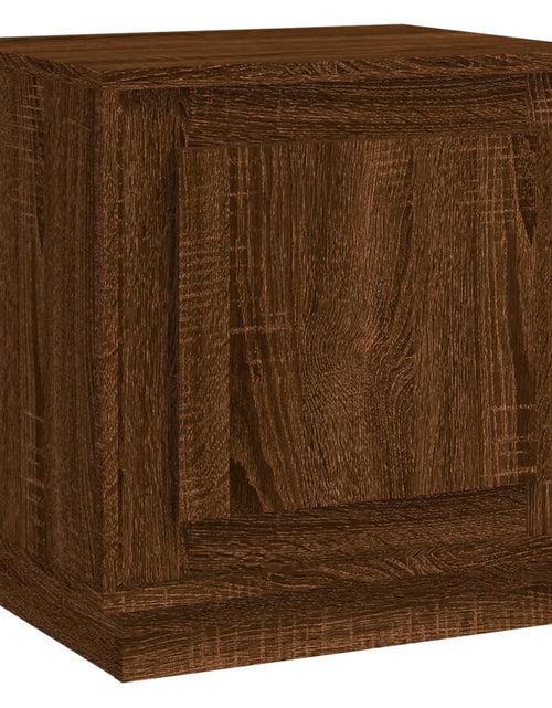 Încărcați imaginea în vizualizatorul Galerie, Noptieră, stejar maro, 44x35x45 cm, lemn prelucrat - Lando
