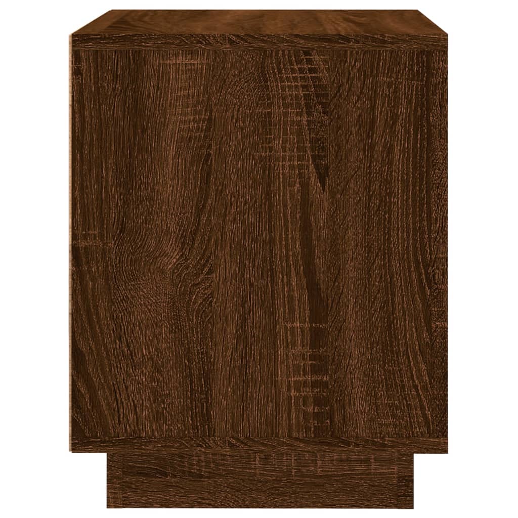 Noptiere, 2 buc., stejar maro, 44x35x45 cm, lemn prelucrat - Lando