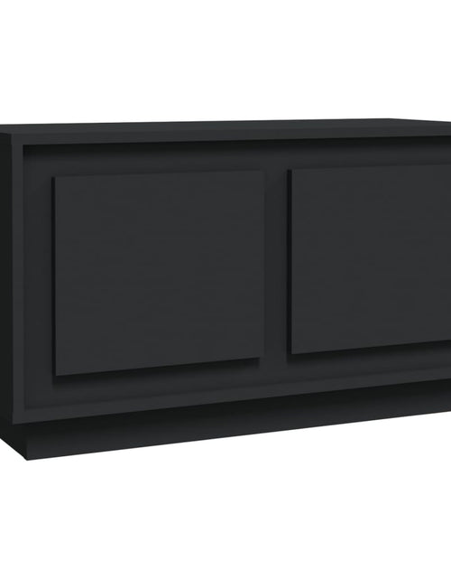 Загрузите изображение в средство просмотра галереи, Comodă TV, negru, 80x35x45 cm, lemn prelucrat Lando - Lando
