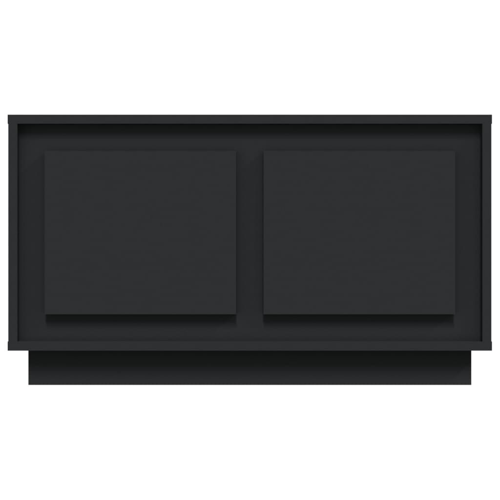 Comodă TV, negru, 80x35x45 cm, lemn prelucrat Lando - Lando