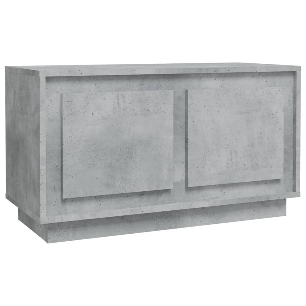 Comodă TV, gri beton, 80x35x45 cm, lemn prelucrat Lando - Lando