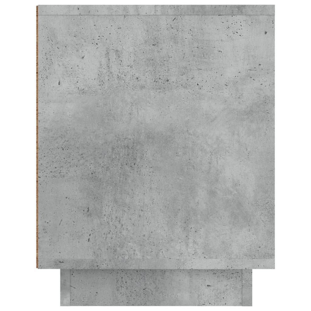 Comodă TV, gri beton, 80x35x45 cm, lemn prelucrat Lando - Lando