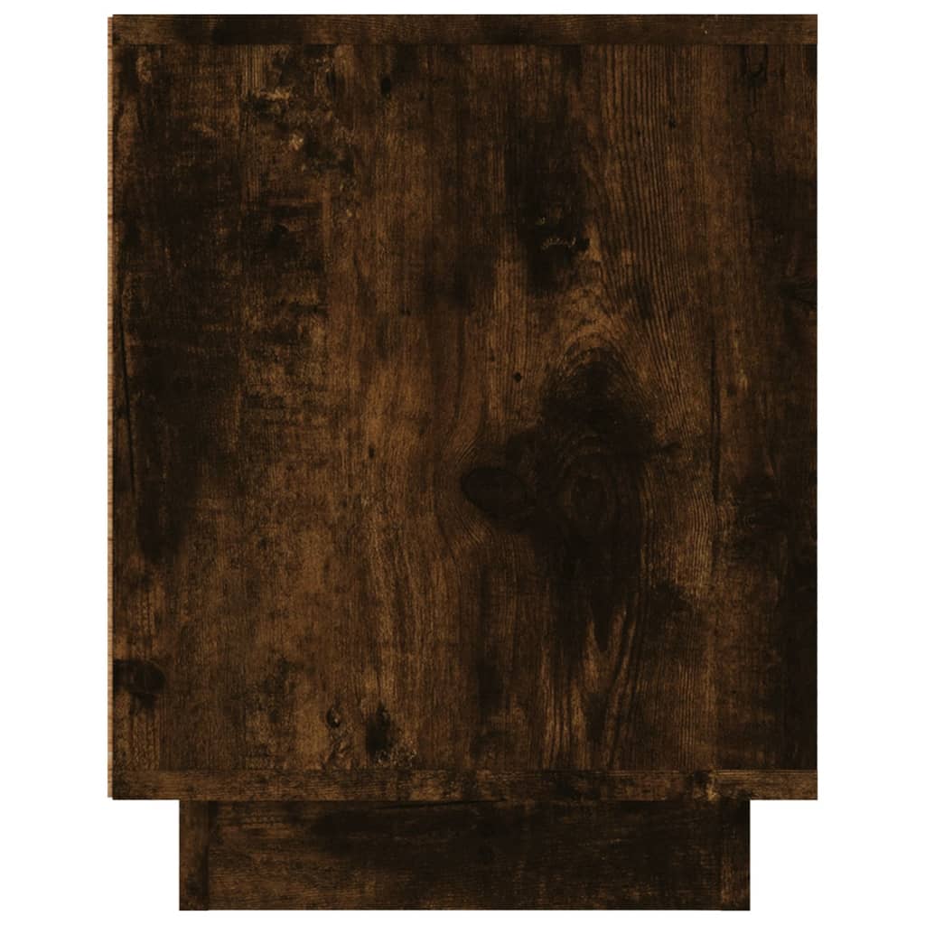 Comodă TV, stejar afumat, 80x35x45 cm, lemn prelucrat Lando - Lando