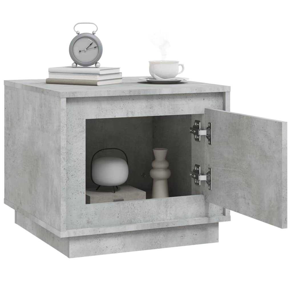 Măsuță de cafea, gri beton, 51x50x44 cm, lemn prelucrat Lando - Lando