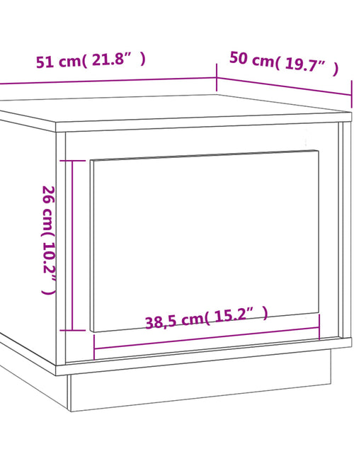 Загрузите изображение в средство просмотра галереи, Măsuță de cafea, gri sonoma, 51x50x44 cm, lemn prelucrat Lando - Lando

