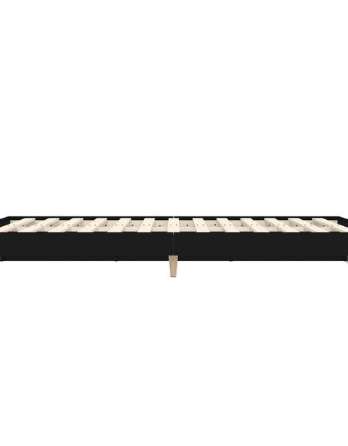 Încărcați imaginea în vizualizatorul Galerie, Cadru de pat, negru ,135x190 cm, lemn prelucrat - Lando
