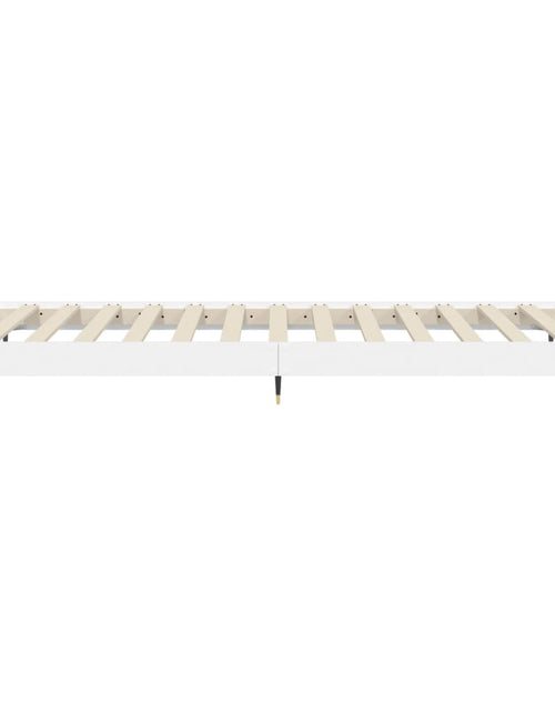 Încărcați imaginea în vizualizatorul Galerie, Cadru de pat, alb, 90x200 cm, lemn prelucrat - Lando
