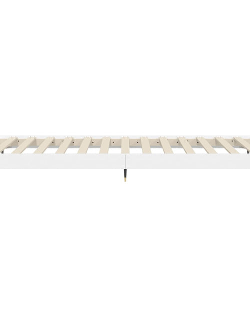 Încărcați imaginea în vizualizatorul Galerie, Cadru de pat, alb, 90x190 cm, lemn prelucrat - Lando
