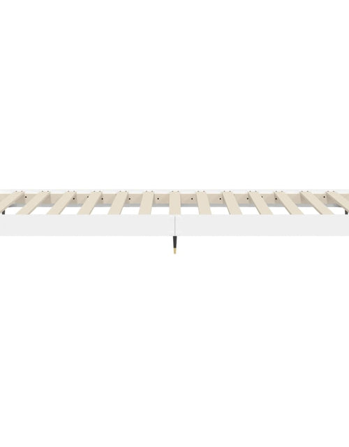 Încărcați imaginea în vizualizatorul Galerie, Cadru de pat, alb, 75x190 cm, lemn prelucrat - Lando
