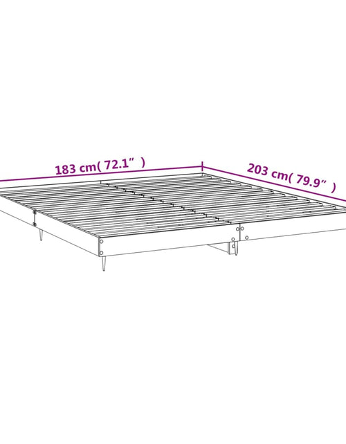 Загрузите изображение в средство просмотра галереи, Cadru de pat alb 180x200 cm din lemn prelucrat - Lando
