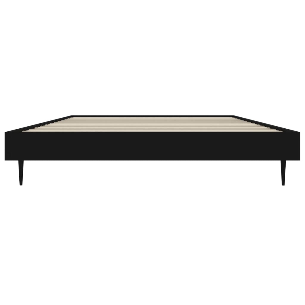 Cadru de pat, negru, 100x200 cm, lemn prelucrat - Lando