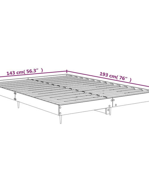 Încărcați imaginea în vizualizatorul Galerie, Cadru de pat, stejar sonoma, 140x190 cm, lemn prelucrat - Lando
