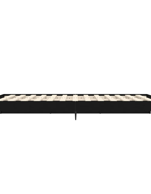 Încărcați imaginea în vizualizatorul Galerie, Cadru de pat, negru ,135x190 cm, lemn prelucrat - Lando
