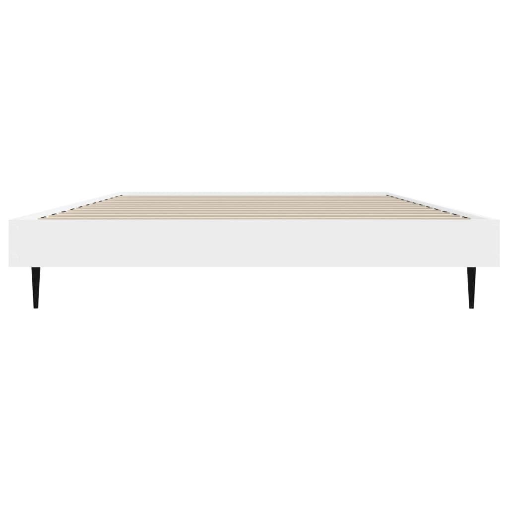 Cadru de pat, alb, 90x190 cm, lemn prelucrat - Lando