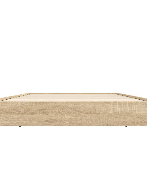 Încărcați imaginea în vizualizatorul Galerie, Cadru de pat, stejar sonoma, 75x190 cm, lemn prelucrat - Lando

